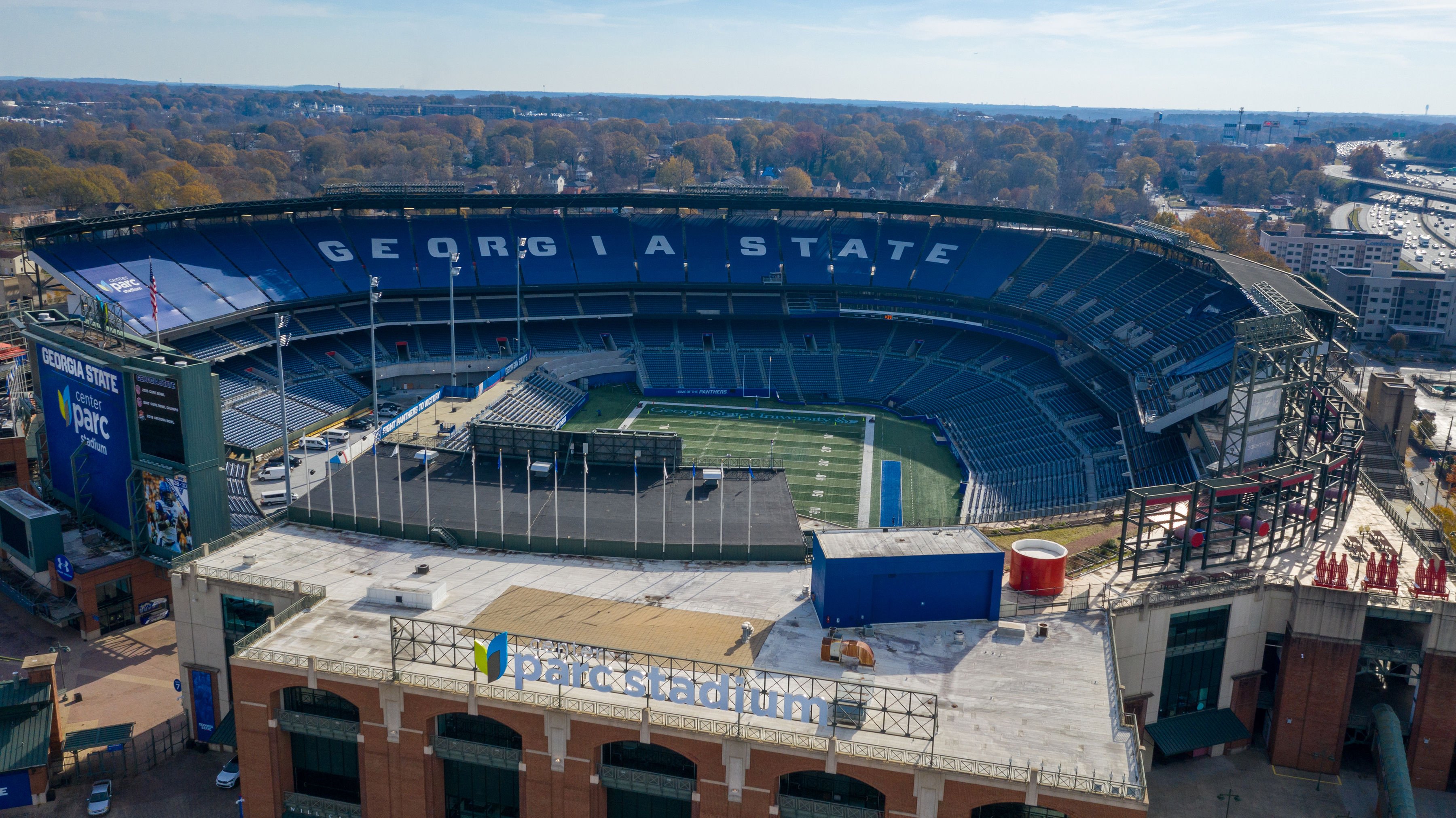 Center Parc Stadium in full view