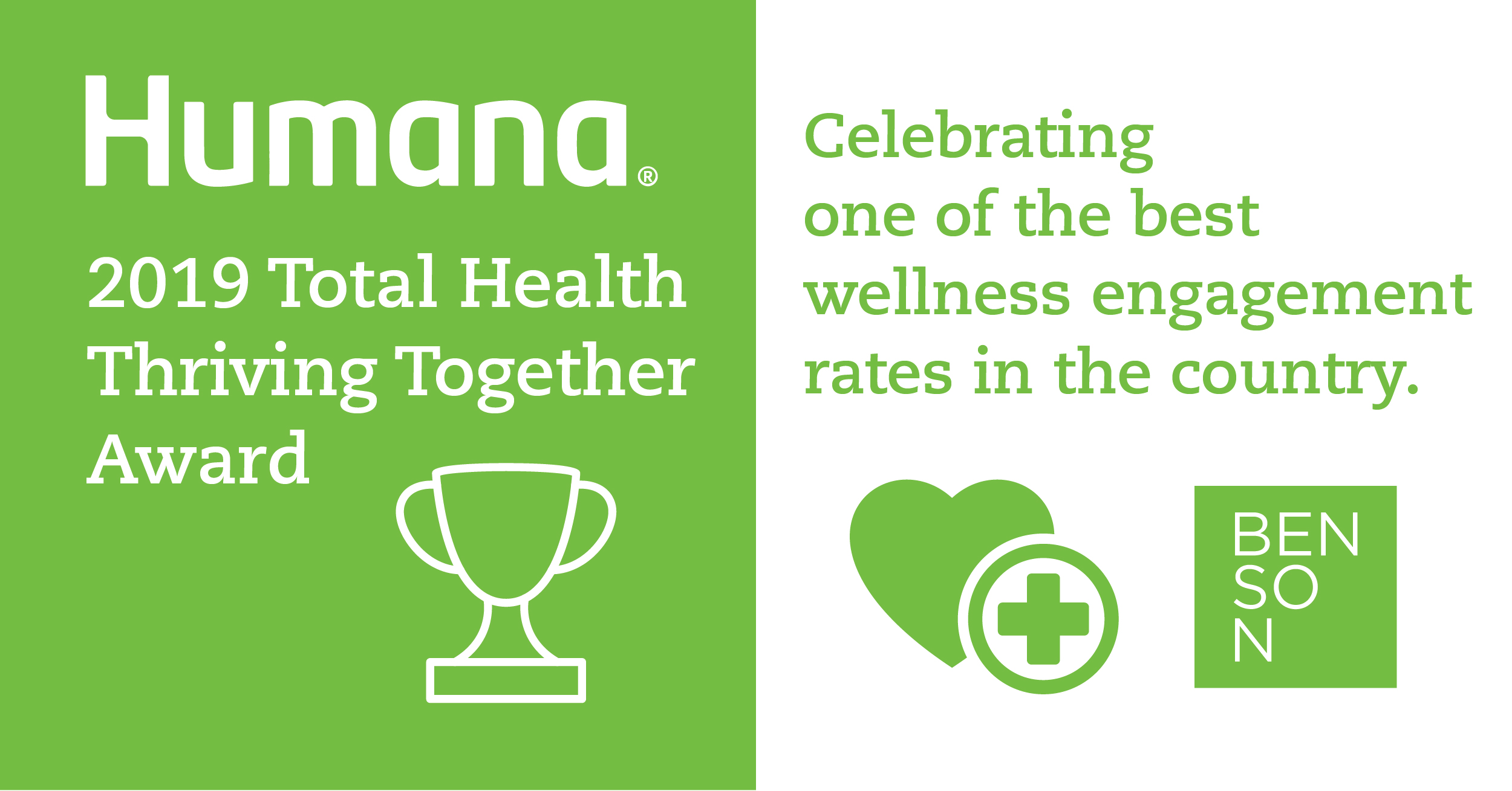 Humana Honors Benson with Top Wellness Award